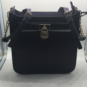 Michael Kors Hamilton Iris med leather messenger